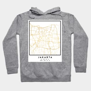 JAKARTA INDONESIA CITY STREET MAP ART Hoodie